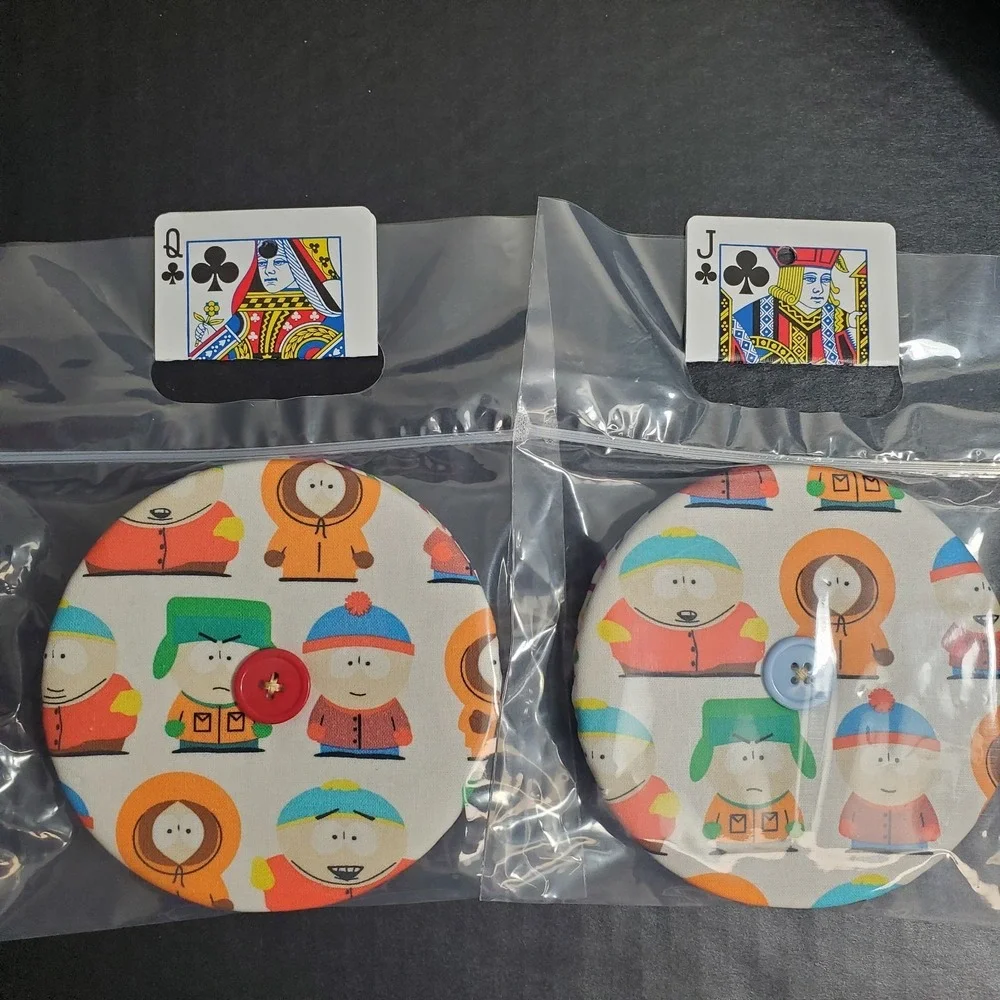 Fabric Playing‎ Card Holder Helping Hands Lot Of 2 + Cards, Southpark South Park